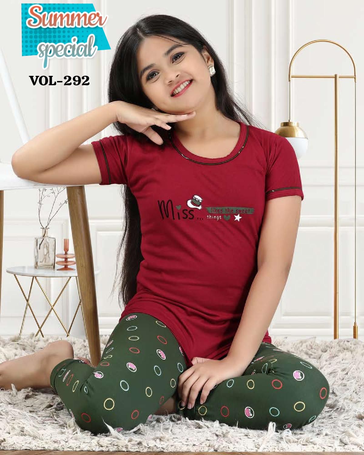 Summer Special Kids Vol D 292 Night Suits Girls Wear Catalog
